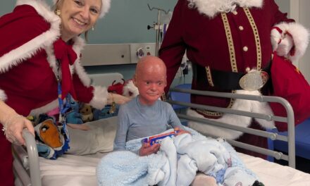 Special Santa visit makes up for missed Christmas morning