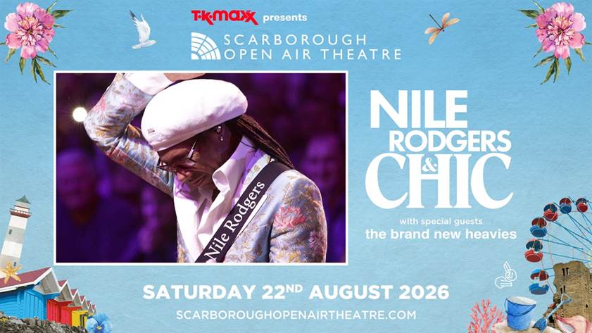 NILE RODGERS & CHIC TO BRING THE ULTIMATE DANCE PARTY TO THE YORKSHIRE COAST