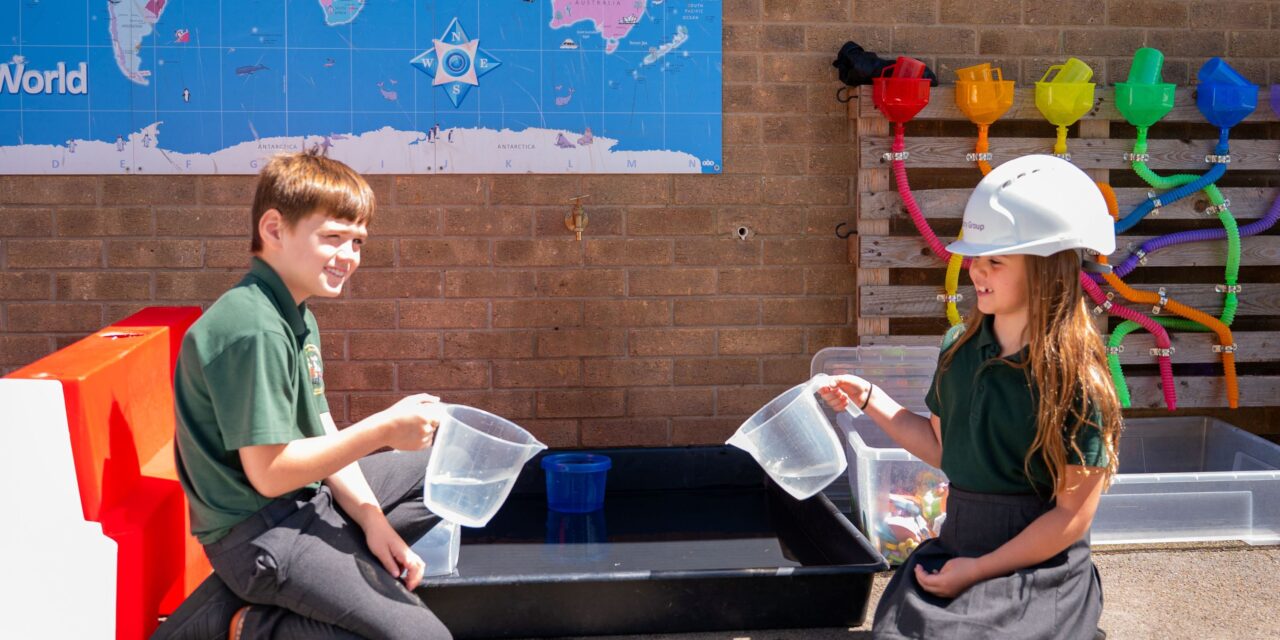 Housebuilder brings playground fun to East Hunsbury Primary School, Northampton