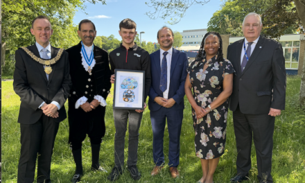 Deaf racing driver shares message of resilience with Derby pupils